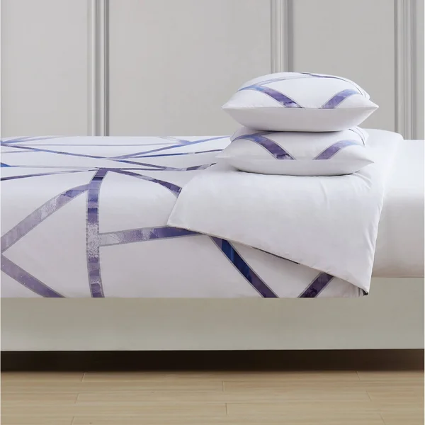 Vince Camuto Obelis Metallic 3 Piece Duvet Cover Set - King