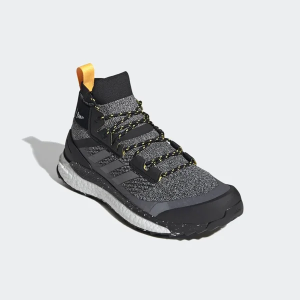Adidas Terrex Free Hiker Parley Hiking Shoes - Men's - Core Black - White, Solar Gold - 8