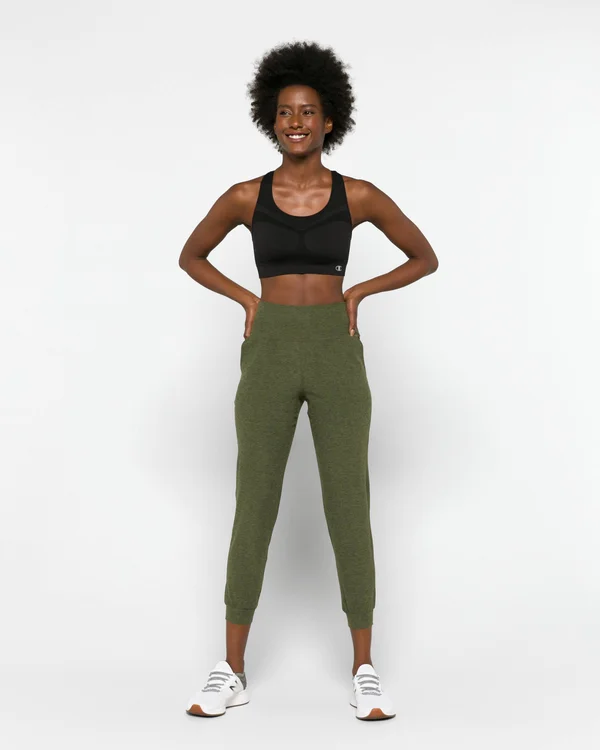Spacedye Midi Jogger, Beyond Yoga Eden Green Heather, Xs