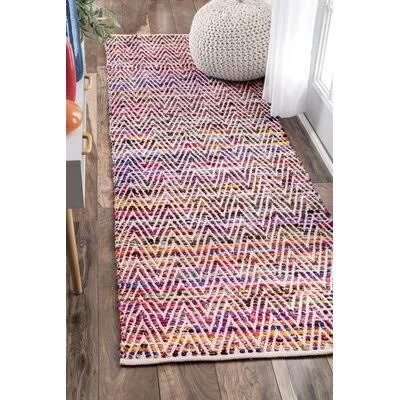 Hussain Handmade Tufted Magenta Rug Bungalow Rose Rug Size: Runner 2&6x22 x 6&