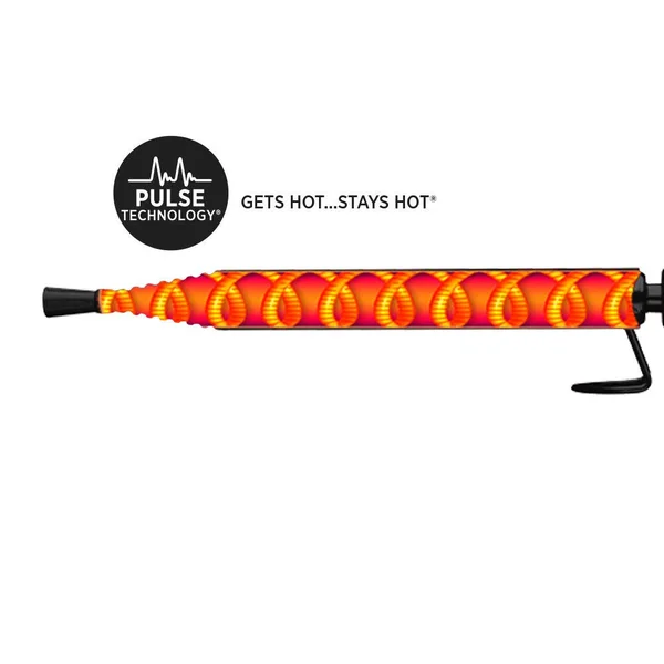 Hot Tools Professional Black Gold Spiral Curling Iron + Wand, 3/4 inch