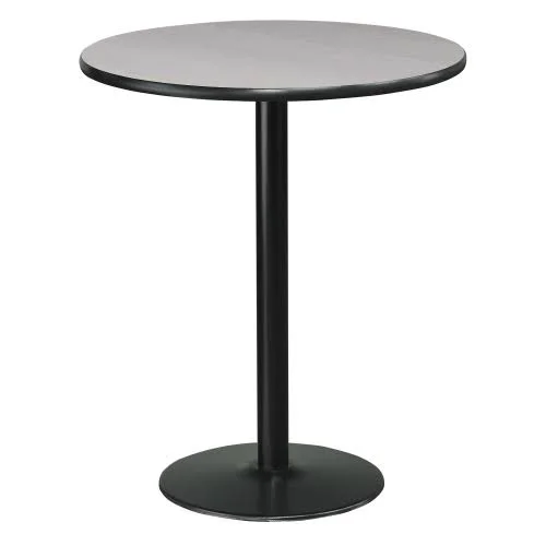 Cafe AU Lait 36 inch Round Bar Height Table Black Top/Black Base