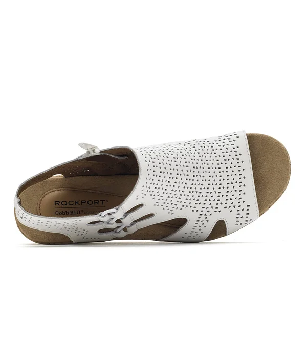 Cobb Hill Women's Janna Perf Shoes - White in Size 6.5