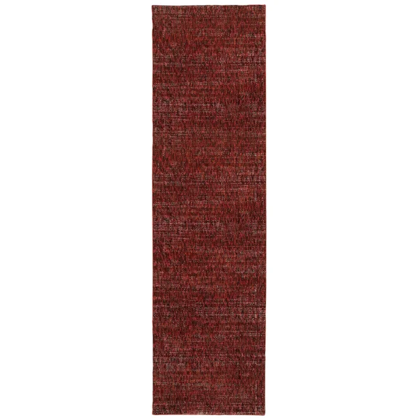 Oriental Weavers Atlas 8033K Red/ Rust Area Rug 6& 7x22 x 9& 6x22