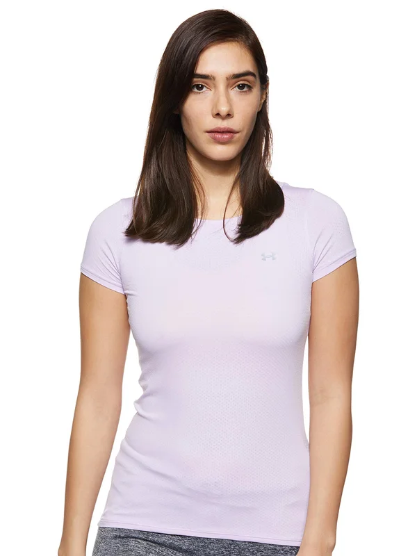Under Armour Women's HeatGear Shirt - Purple, Size: XL