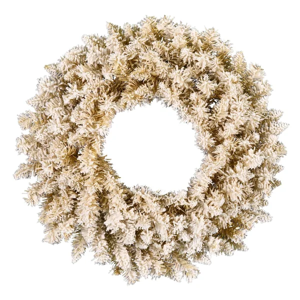 Vickerman A193547 48x22 Frosted Gold Wreath 360Tips