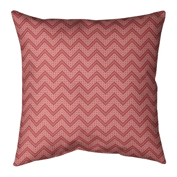 Porch & den Bayberry Cool Chevron Pattern Throw Pillow - 26 x 26 - Teal - Synthetic Fiber