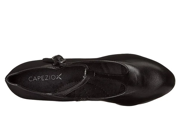 Capezio Jr. Footlight T-Strap Character Shoe - Black