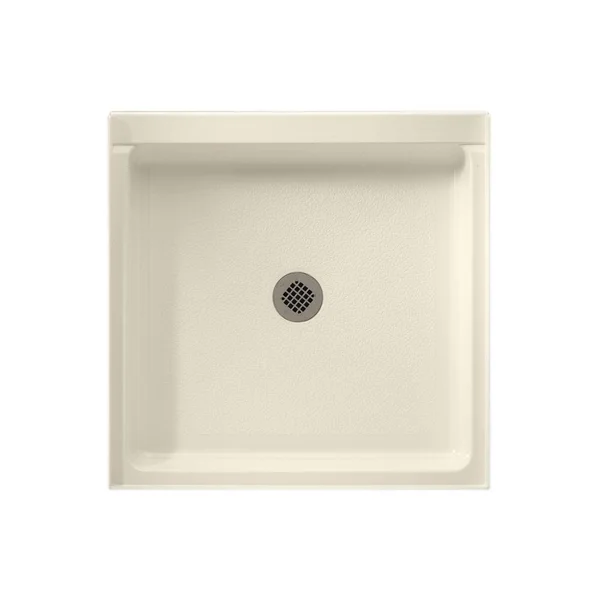 Swan Veritek 32-in x 32-in Shower Base with Center Drain in Bone