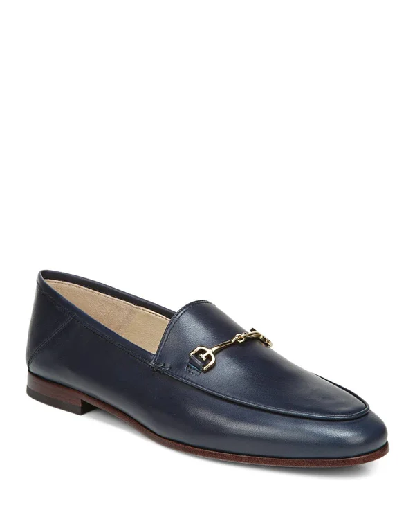 Sam Edelman Women's Loraine Leather Loafers 0400013212328 - 5.5, Navy