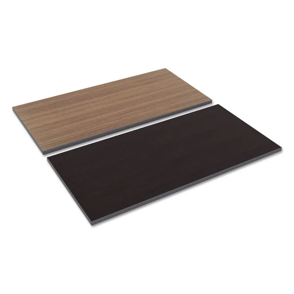 Alera Reversible Laminate Rectangular Table Top, Espresso/Walnut
