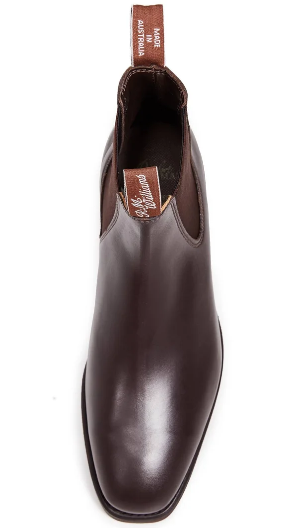 RM Williams Comfort Craftsman Chelsea Boots 6 UK Chestnut, Yearling