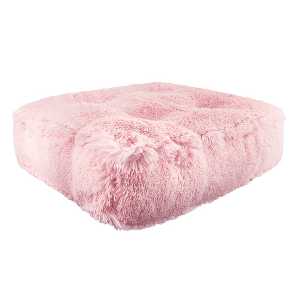 Bessie and Barnie Bubble Gum Luxury Shag Extra Plush Faux Fur Rectangle Pet/Dog Bed, Size: Medium - 32 inch x 26 inch