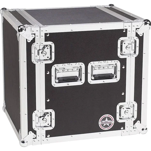 Road Runner Deluxe 12U Amplifier Rack Case Black