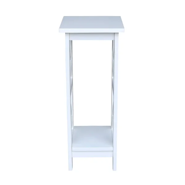 International Concepts 30 inch X-Sided Plant Stand, White