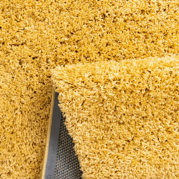Unique Loom Everyday Solid Shag Area Rug (Yellow - 8& 0 x 11& 0)