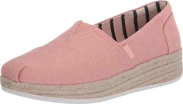 Skechers Women's Bobs Highlights 2.0 Fairy Duster Espadrille, Blush Pink