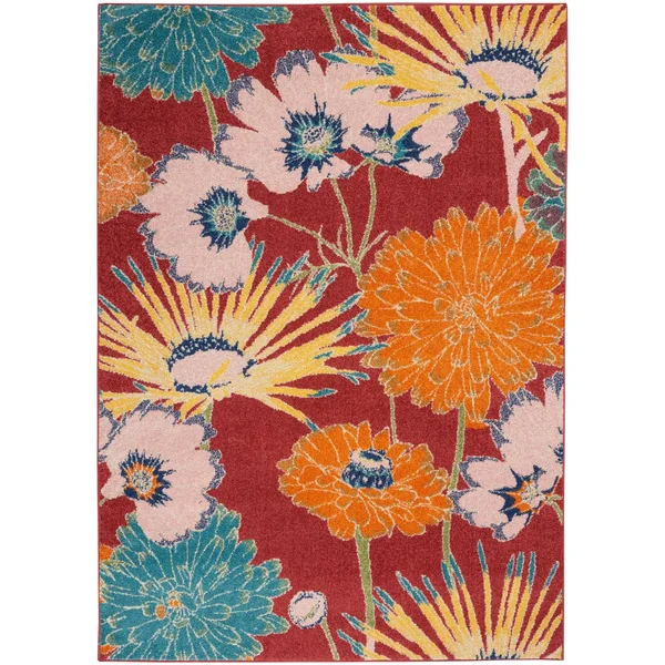Nourison Allur ALR06 Area Rug, Turquoise Multicolor, 9& x 12&