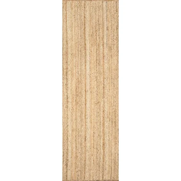 nuLOOM Hand Woven Rigo Jute Rug Area Rug - Size: 2& 6 inch x 6&