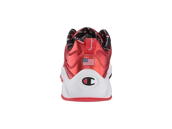 Champion 93Eighteen Mens Metallic Casual Fashion Sneakers, Red