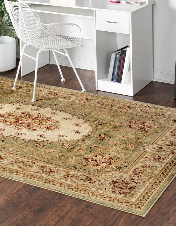 Unique Loom Phillipe Versailles Area Rug - 9& x 12& Green