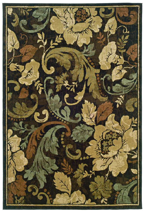 Oriental Weavers Huntington 1279E 5& x 7&6x22 Brown Area Rug