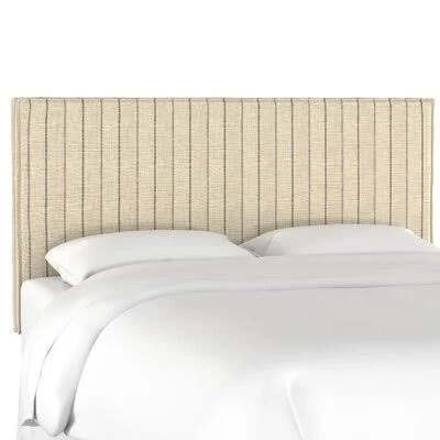 Anders Upholstered Panel Headboard Size: Queen - Color: Fritz Glacier