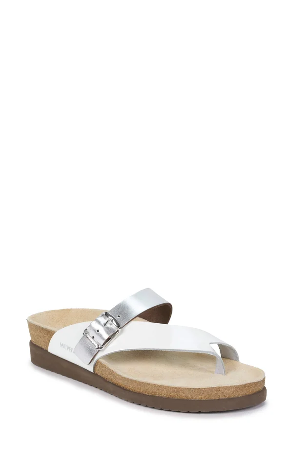Mephisto Women's Helen Mix - White Patent - Nickel Star