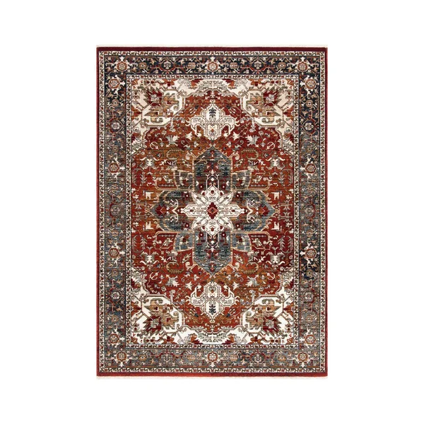 Safavieh Herat Rug Collection HRT301Q - Red - Ivory - 4& x 6&
