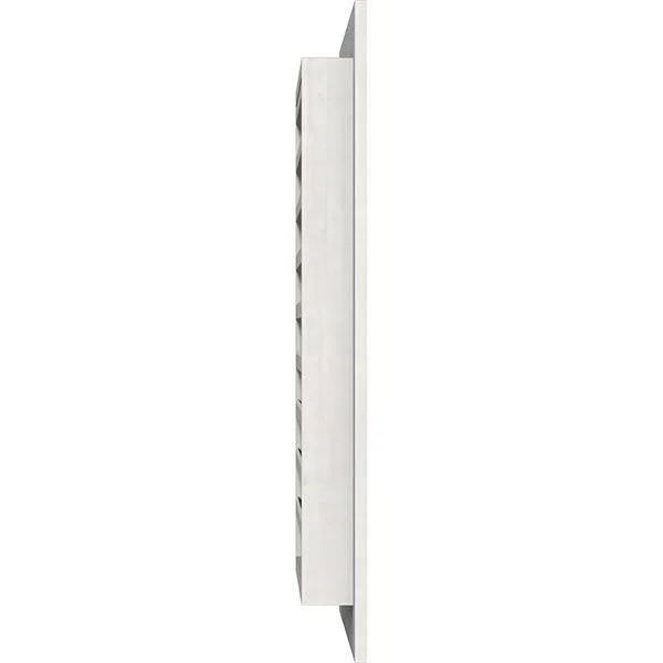 Ekena Millwork GVWVE32X1801RFPWR 32x22W x 18x22H Vertical Gable Vent (37x22W x 23x22H Frame Size): Primed, Functional, Rough Saw