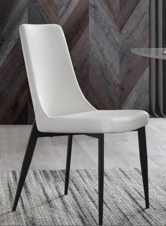 Luca Dining Chair White Leather (Set of 2)