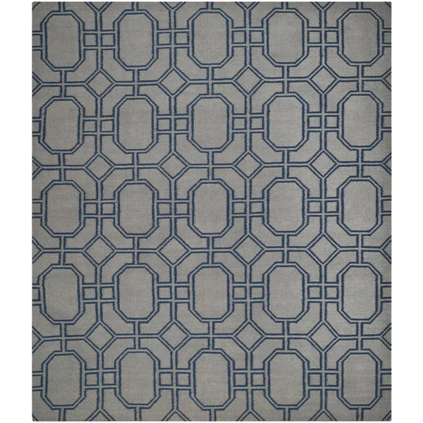 Safavieh 6& x 6& Square Dhurries DHU860B Blue, Orange Rug
