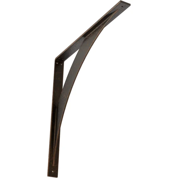 Ekena Millwork 2x22W x 24x22D x 24x22H Legacy Steel BRACKET - Antiqued Bronze