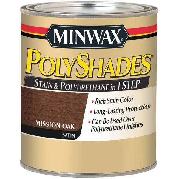 Minwax 1/2 Pint Mission Oak PolyShades Satin Wood Stain