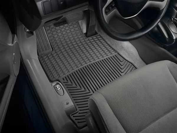 WeatherTech 06-11 Honda Civic Coupe/Si Coupe Front Rubber Mats, Black