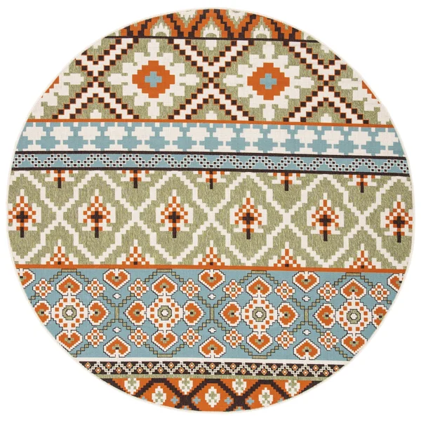 Safavieh Veranda Srbislava Indoor/ Outdoor Rug - 6&7x22 x 6&7x22 Square - Turquoise/Blue