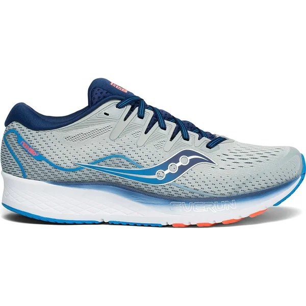 Saucony, Ride ISO 2, Men's Grey/Blue, 13