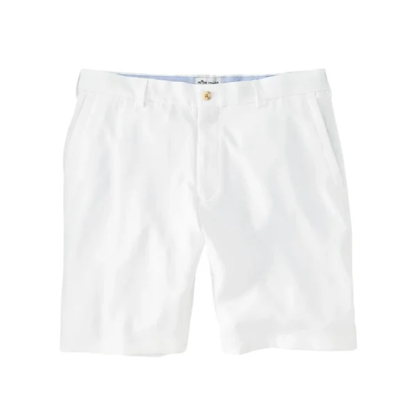 Peter Millar Salem High-Drape Performance Shorts White