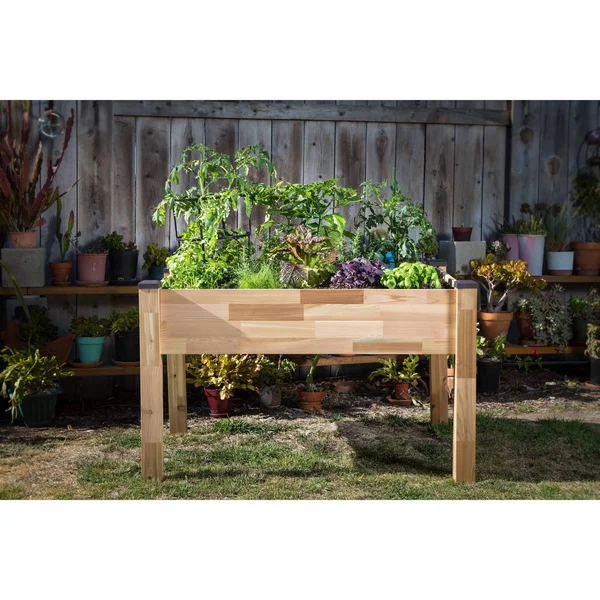 CedarCraft Outdoor Elevated Planter - Brown