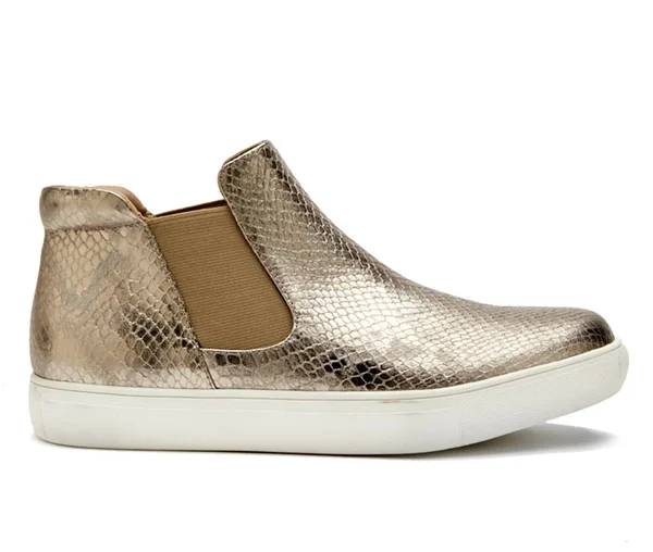 Matisse Women's Harlan Sneaker Rose Gold Snake, 6
