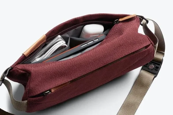 Bellroy Sling Mini Shoulder Bag Commuter Bag Red Earth
