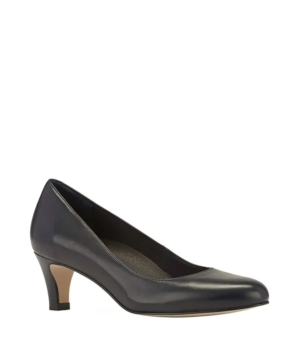 Walking Cradles Women's Joy Pump - Size: 7.5, Navy Leather
