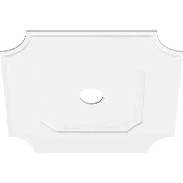 30 inchod x 4 inchid x 18 inchc x 1 inchp Locke Architectural Grade PVC Contemporary Ceiling Medallion