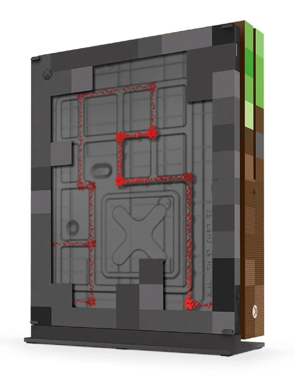 Microsoft Xbox One S Minecraft Limited Edition Bundle (Japanese Version) - 1 TB - Brown/Green