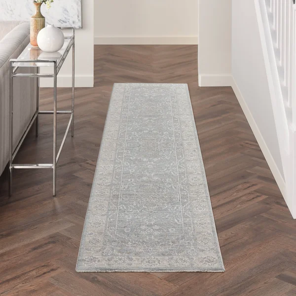 Nourison ASR02 Asher Blue Area Rug- 7&10x22 x 10&4x22