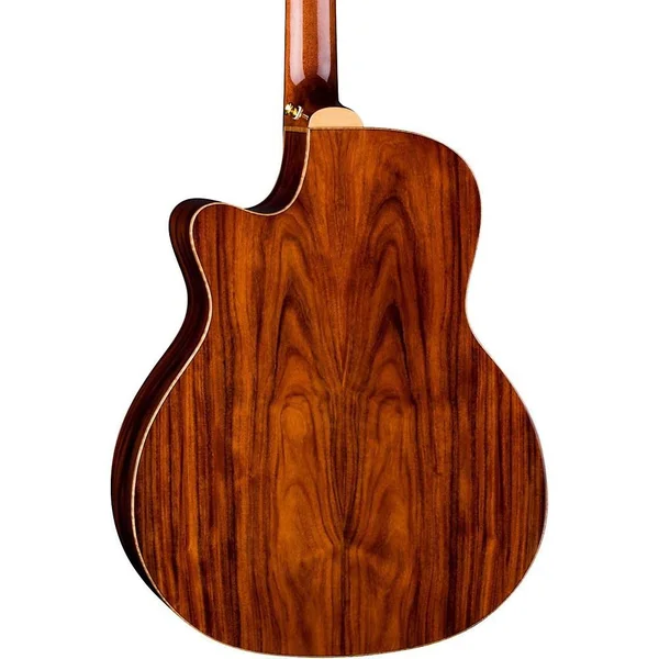 Luna Vista Deer Tropical Wood Acoustic-Electric Guitar with Case, Natural