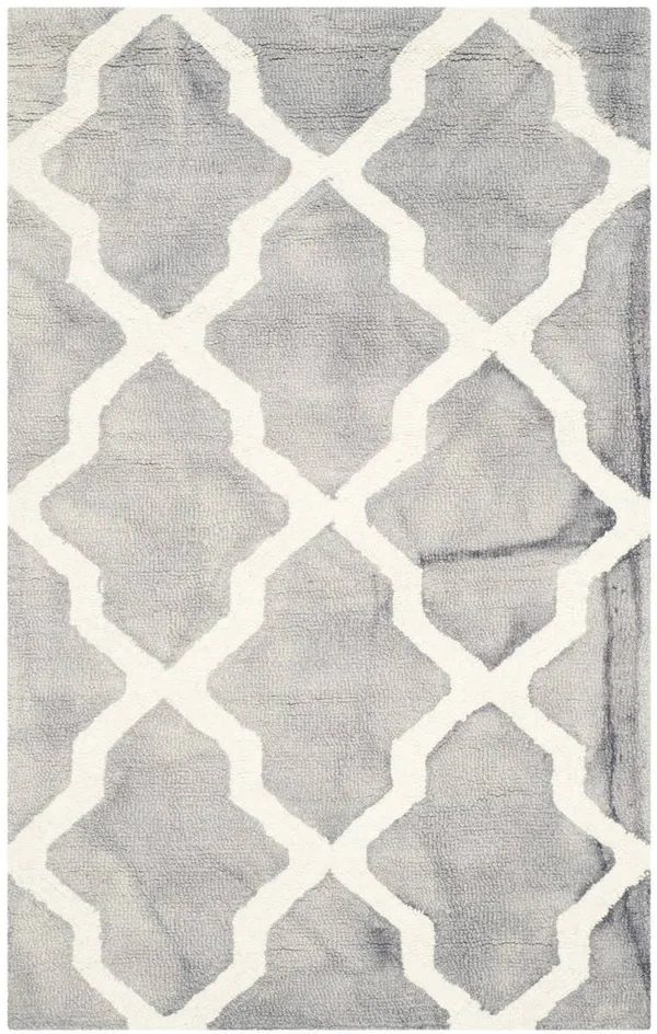 Safavieh 2&-6x22 x 4& Dip Dye DDY540C Grey, Ivory Rug
