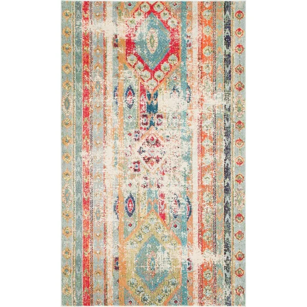 Unique Loom Kubok Sedona Area Rug - 5& x 8& - Fuchsia