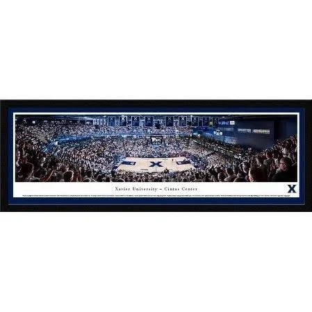 Xavier Musketeers 40.25x22 x 13.75x22 Basketball Standard Framed Panoramic