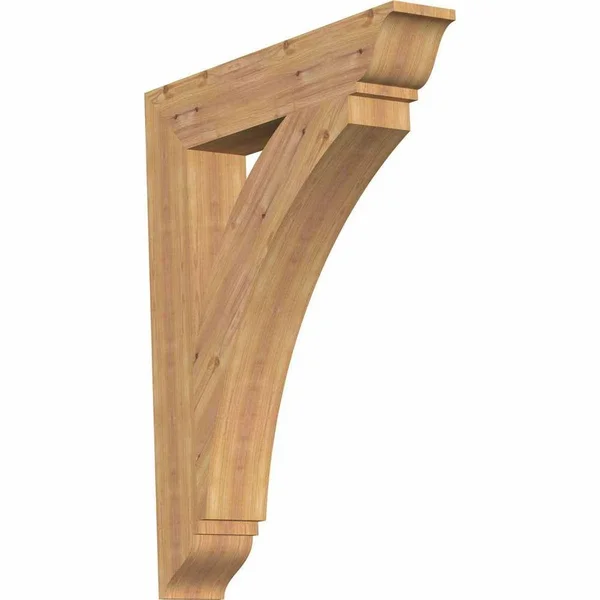 Ekena Millwork BKT06X32X40THR01SWR 5 1/2x22W x 32x22D x 40x22H Thorton Traditional Smooth BRACKET - Western Red Cedar